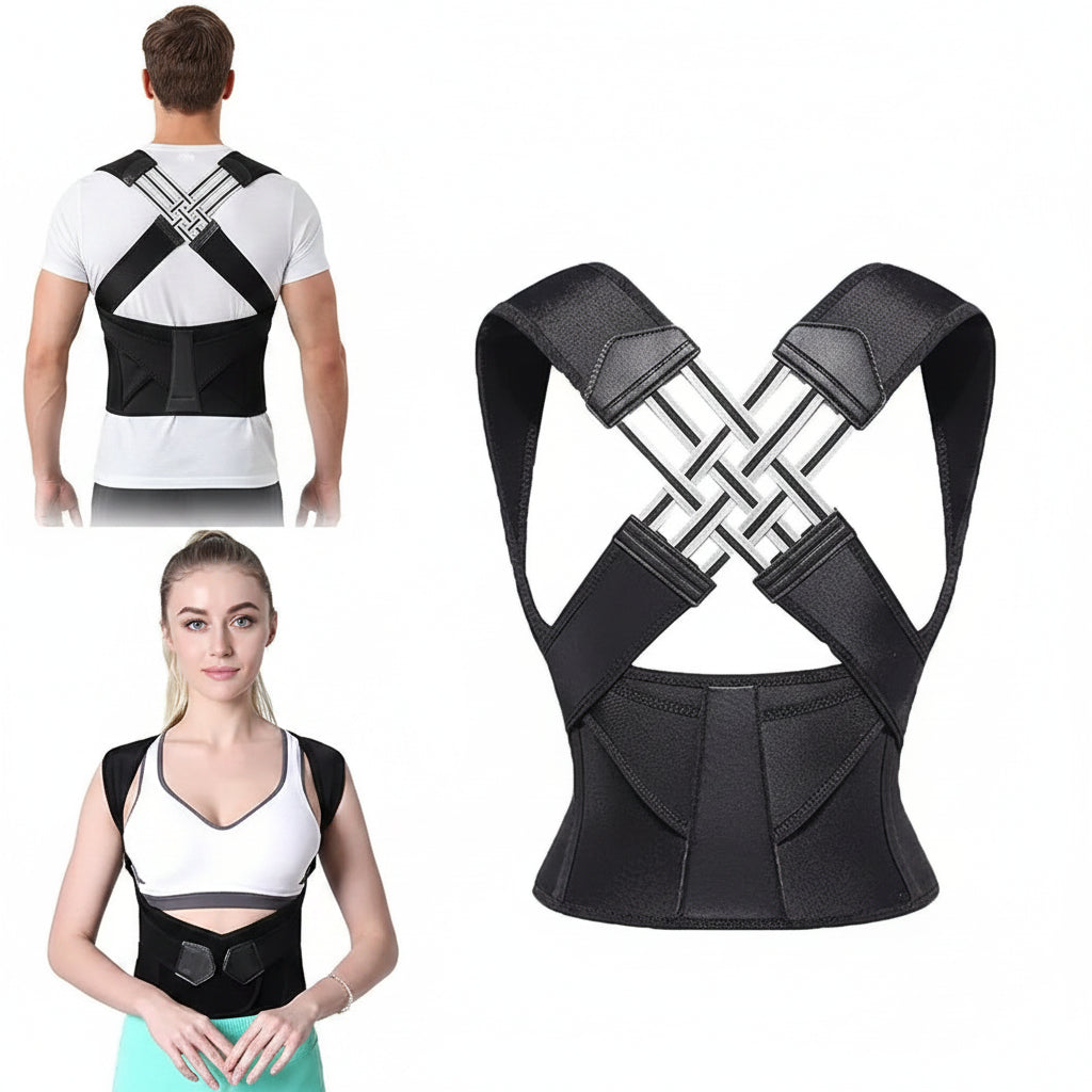 Posture Corrector Belt for Men & Women – Adjustable Back Support Brace