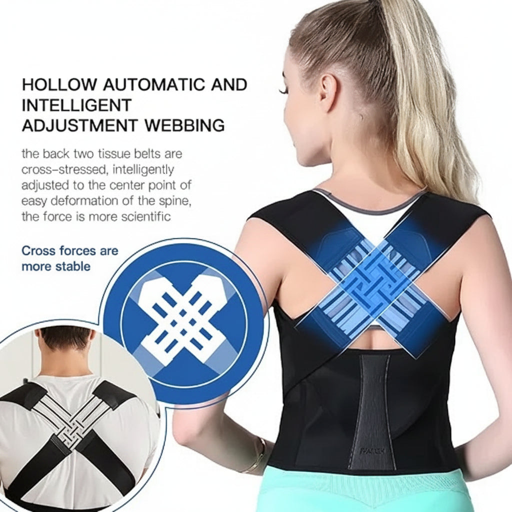 Posture Corrector Belt for Men & Women – Adjustable Back Support Brace